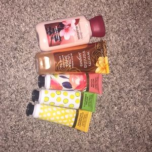 Bath and body works small lotions